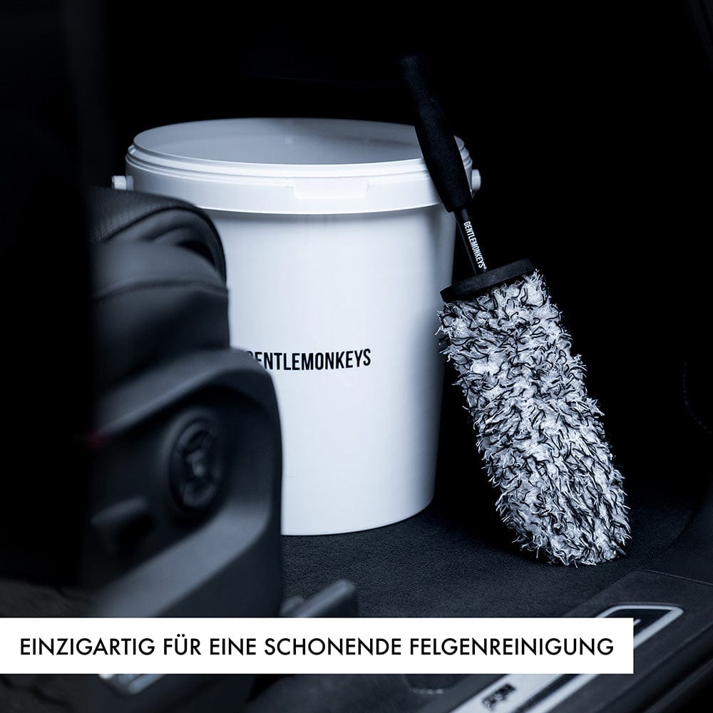 Ergonomische Felgenbürste für mühelose Autopflege