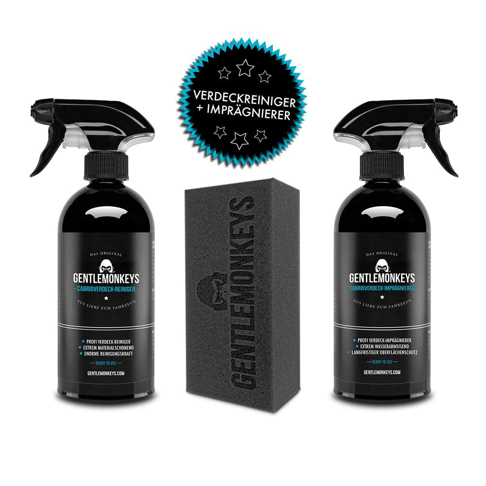 Cabriopflegeset bestehend aus Verdeckreiniger und Verdeckimprägnierer
