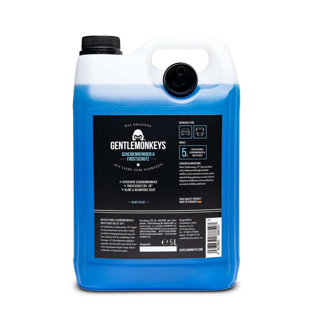 Profi-Scheibenreiniger mit Frostschutz – 5L Fertigmix für den Winter