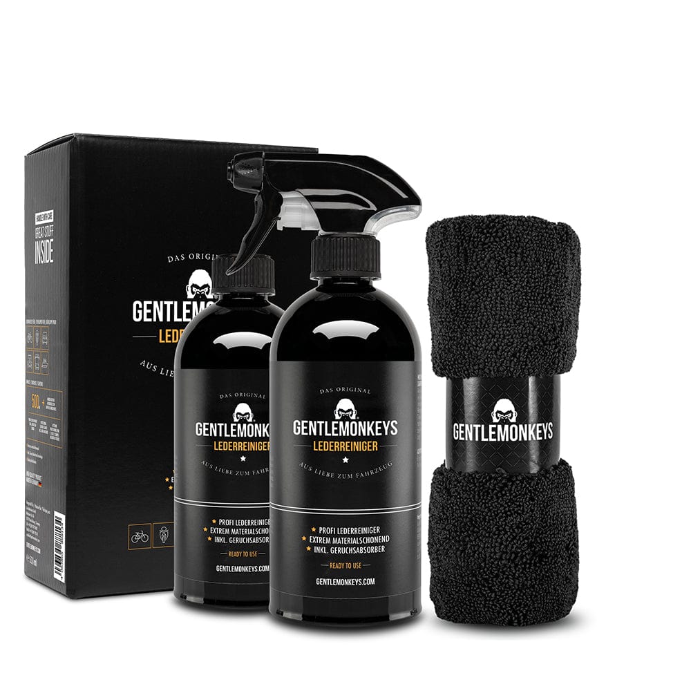 Lederreiniger Bundle – inkl. Mikrofasertuch + Refill