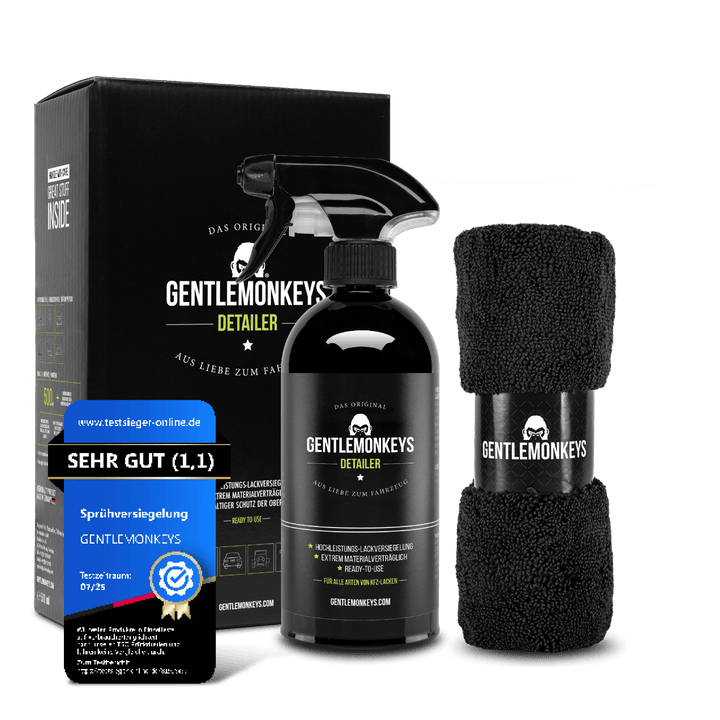 Lackversiegelung – Detailer 500ml inkl. Profi Mikrofasertuch