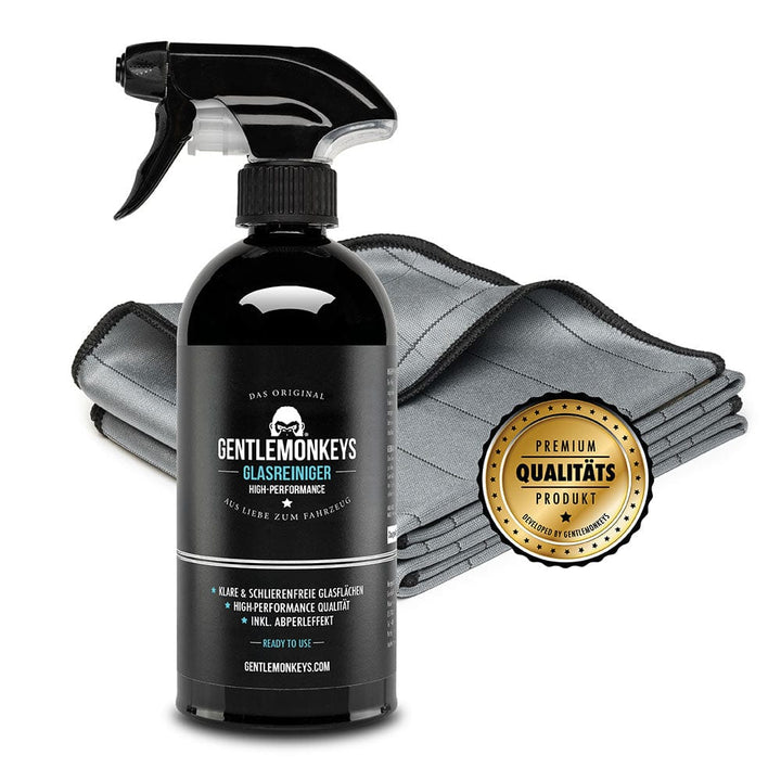 High-Performance Glasreiniger 500ml + Carbontücher im 2er Set